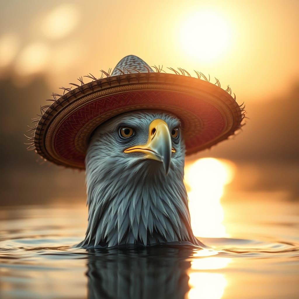 Eagle Wearing Sombrero