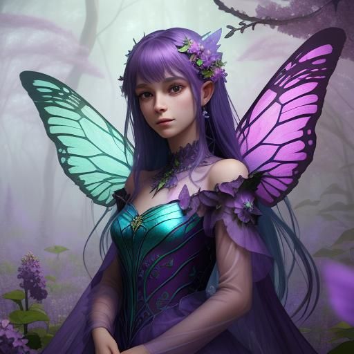 Mystical Fairy in Enchanted Forest: Fantasy Art