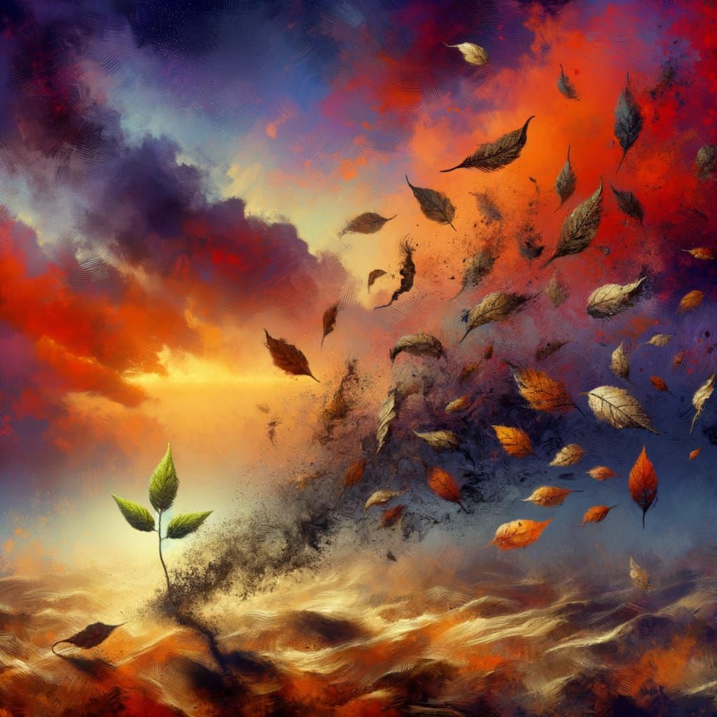 September's Ashes: A Frail Sprout's Insistence