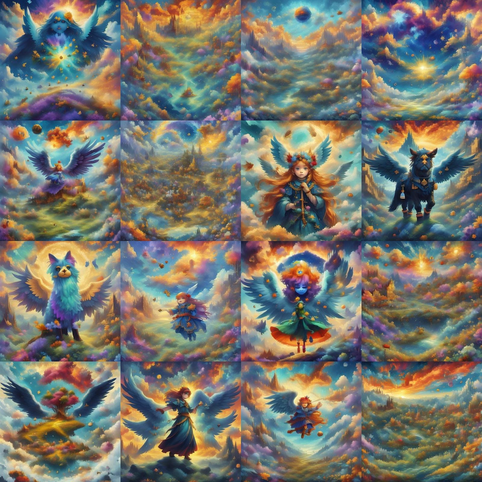 Angelic Beings in a Mystical Spirit World