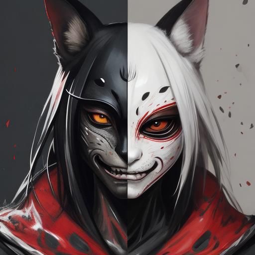 Villainous Feline with Sprinkles, Inspired by Ryohei Hase's....