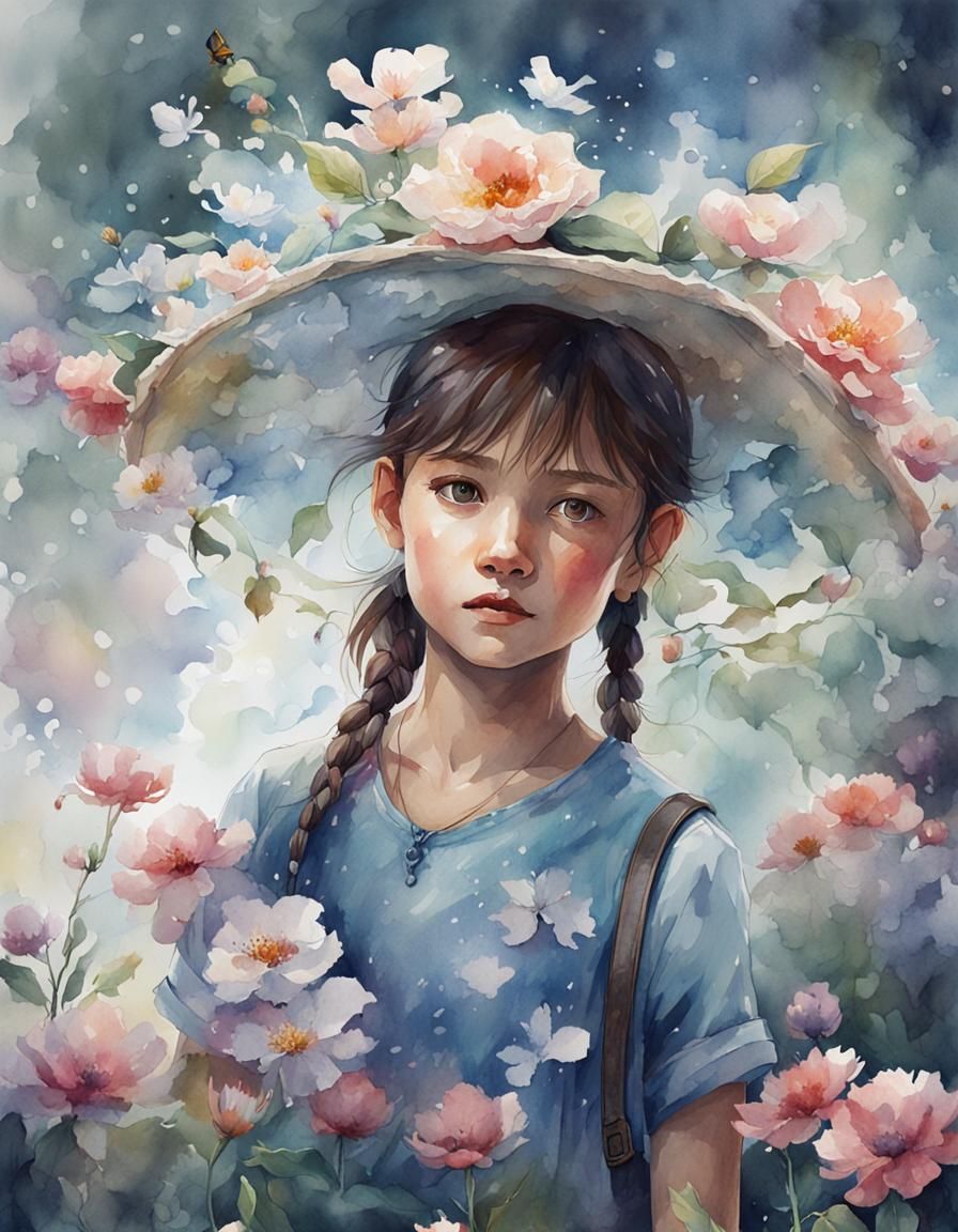 Refreshing Watercolor Environment in 8K Detail