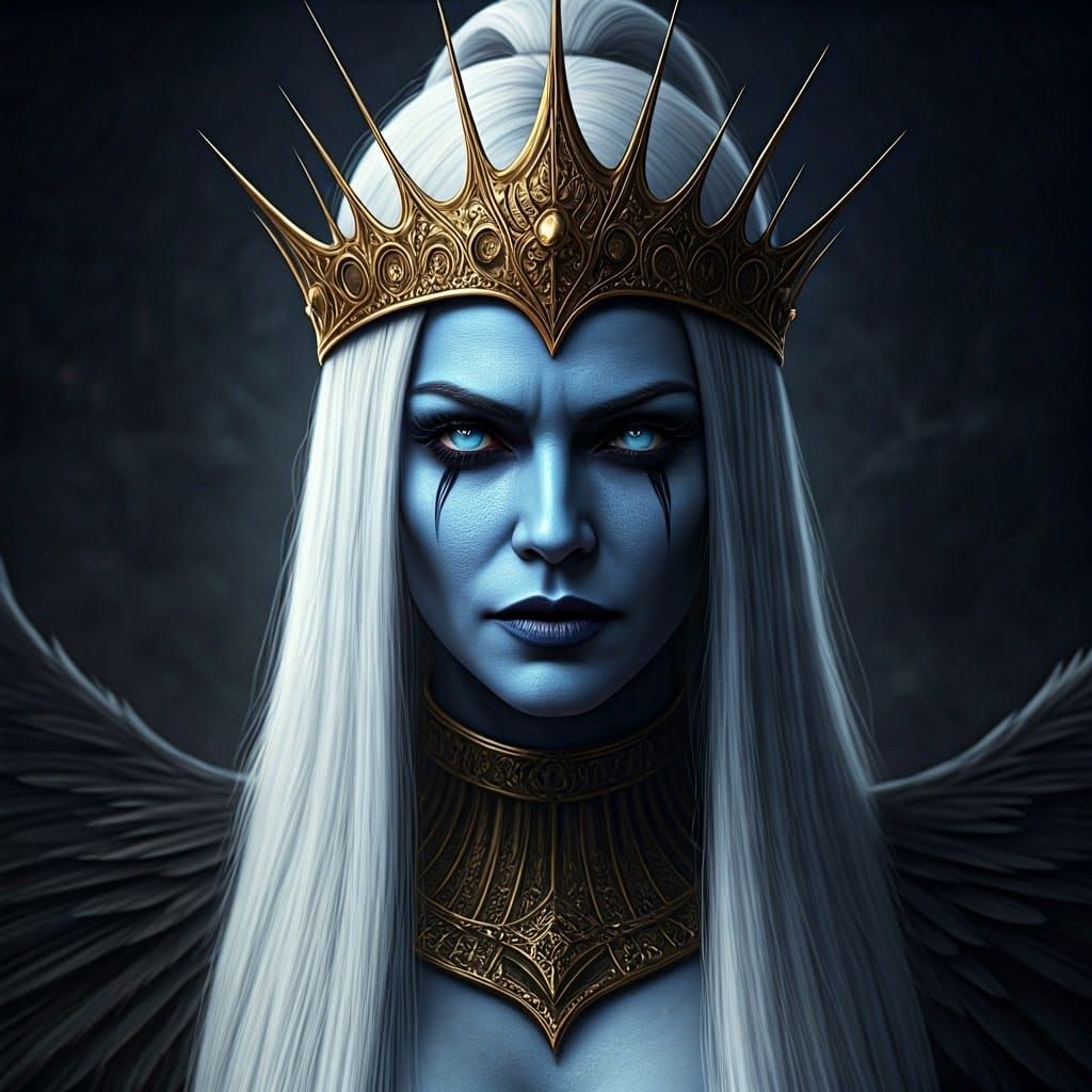 Gothic Angel Unleashes Power in Hyperrealistic Cinematic Por...