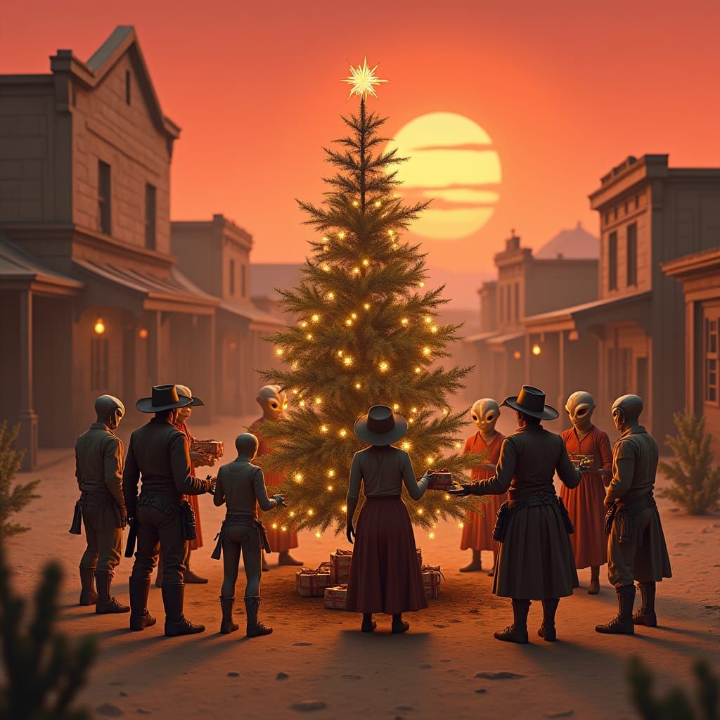 Wild West Christmas with Extraterrestrials