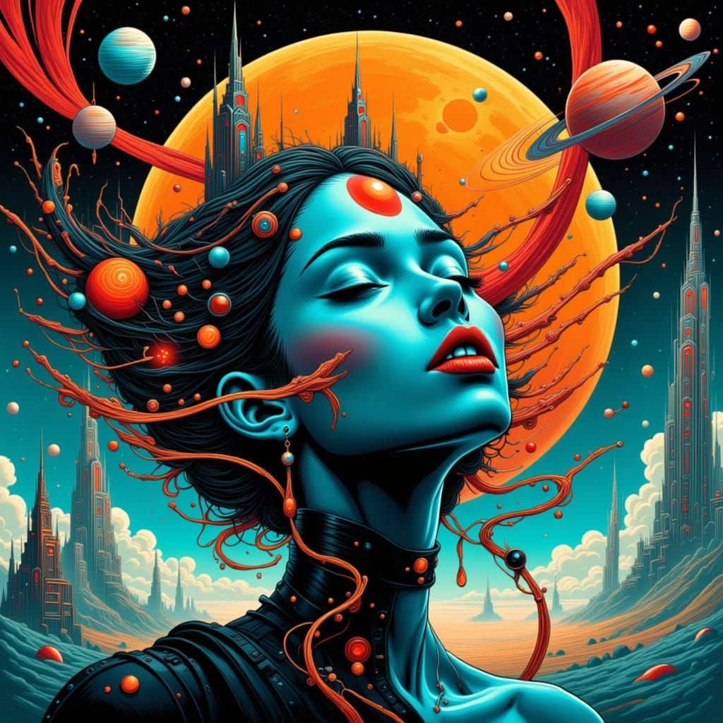 Dreamlike Cosmic Portrait