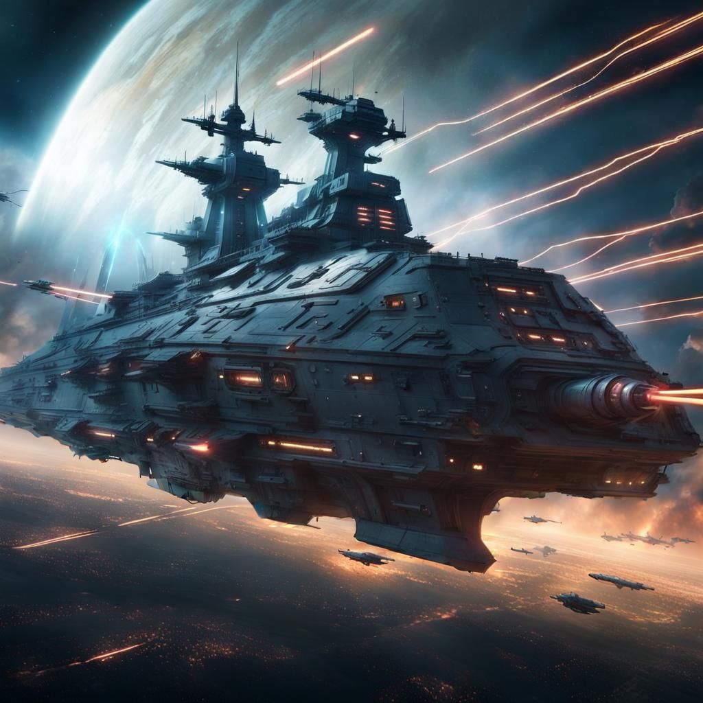 Dramatic Nebula and Starfield in Black Space