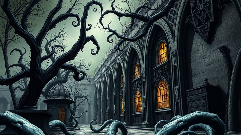 Ominous Shade Observes the Closet of Despair