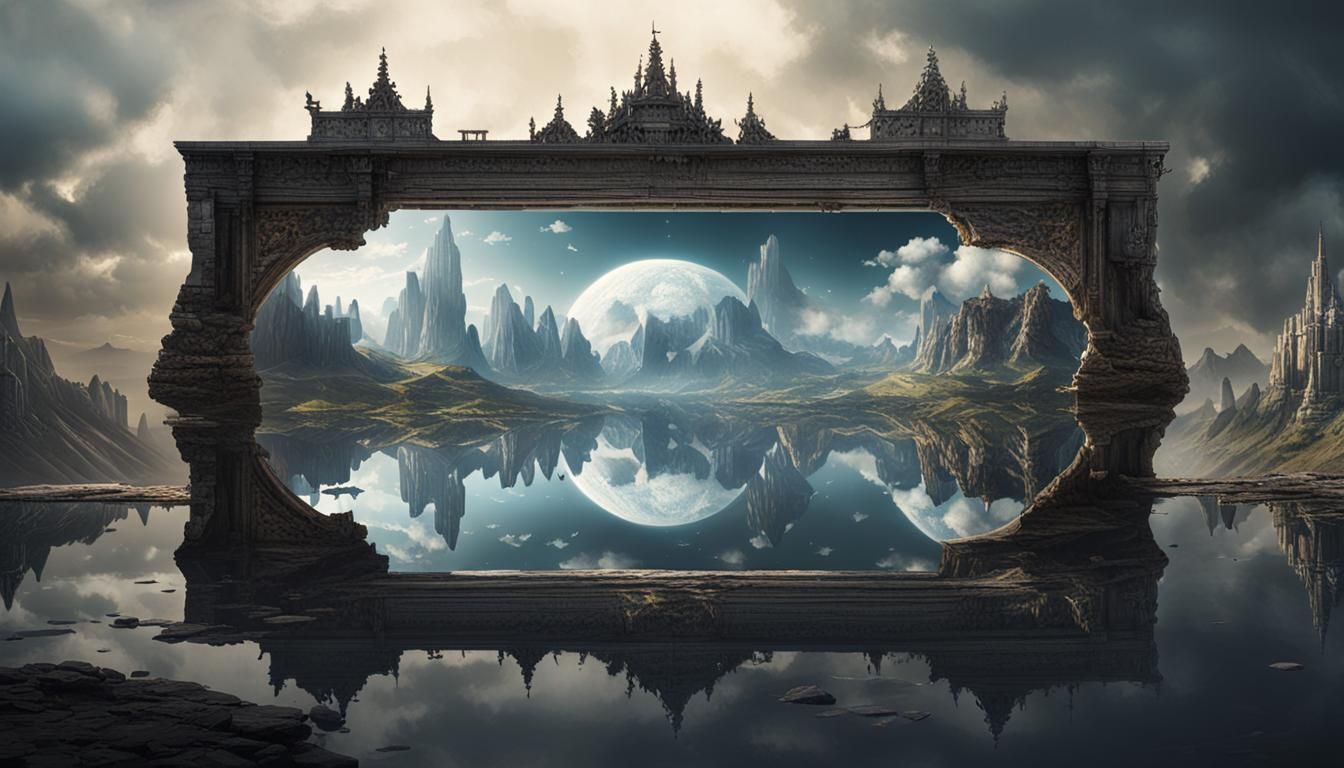 Inverted World Reflected: Surreal Post-Apocalyptic Art