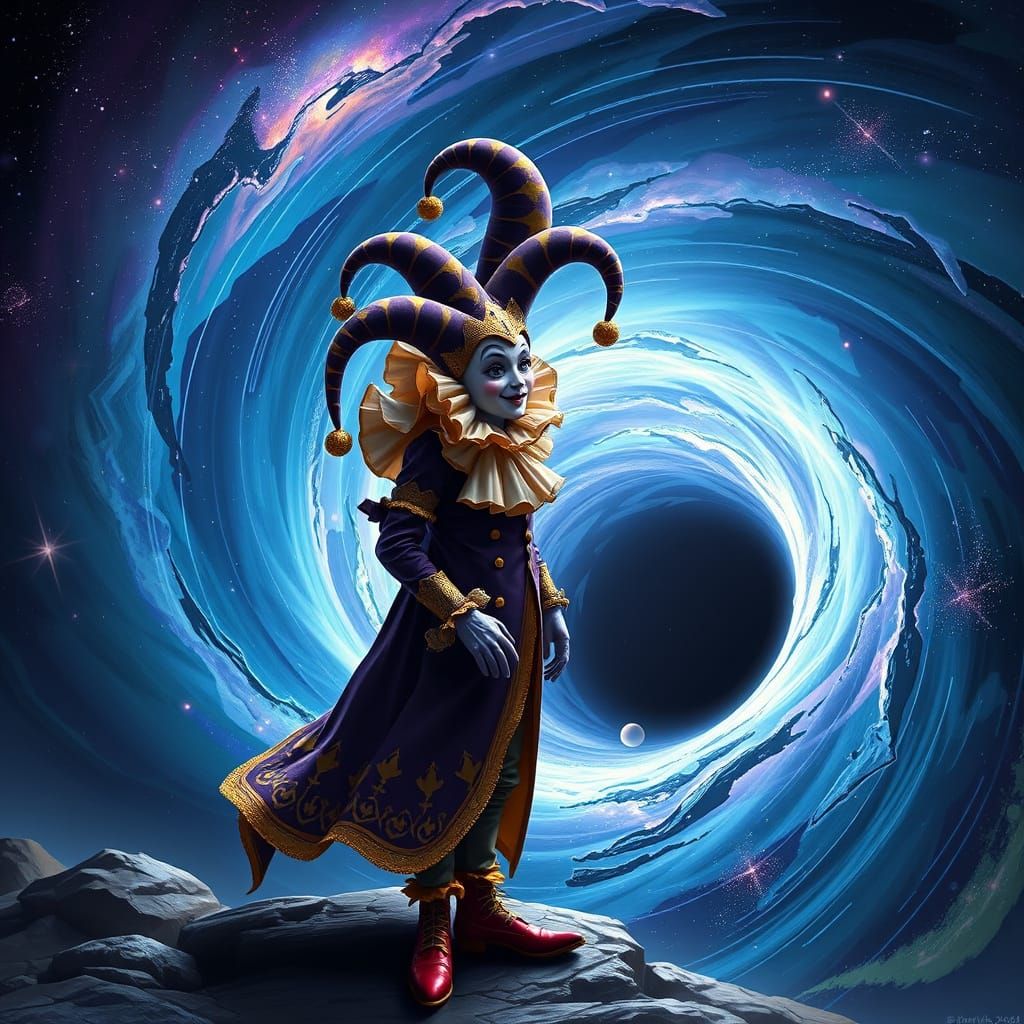 Cosmic Jester Dances on the Edge of Oblivion