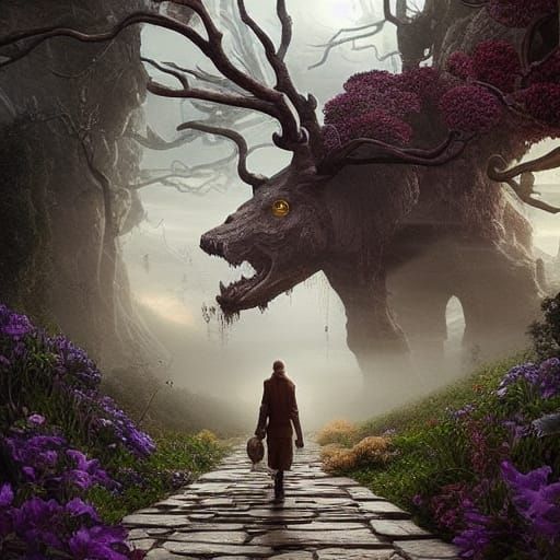 Walking Heart: Dramatic Digital Matte Painting