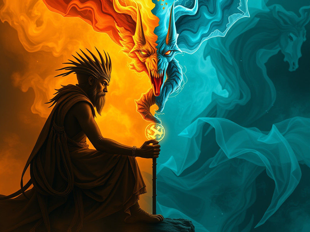 Abstract Duality Concept Art