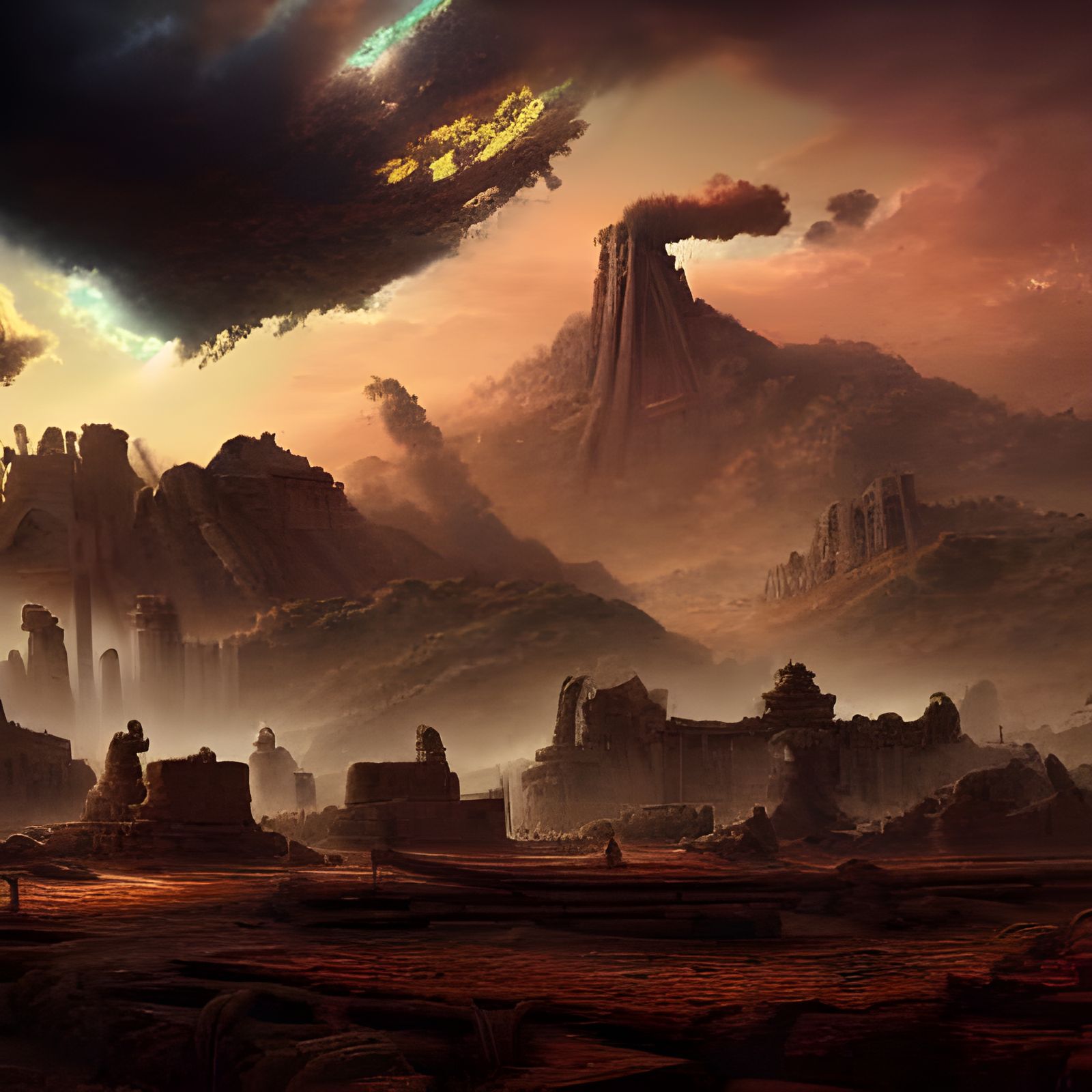 Epic Ruins of Forgotten Civilization: Photorealistic Landsca...