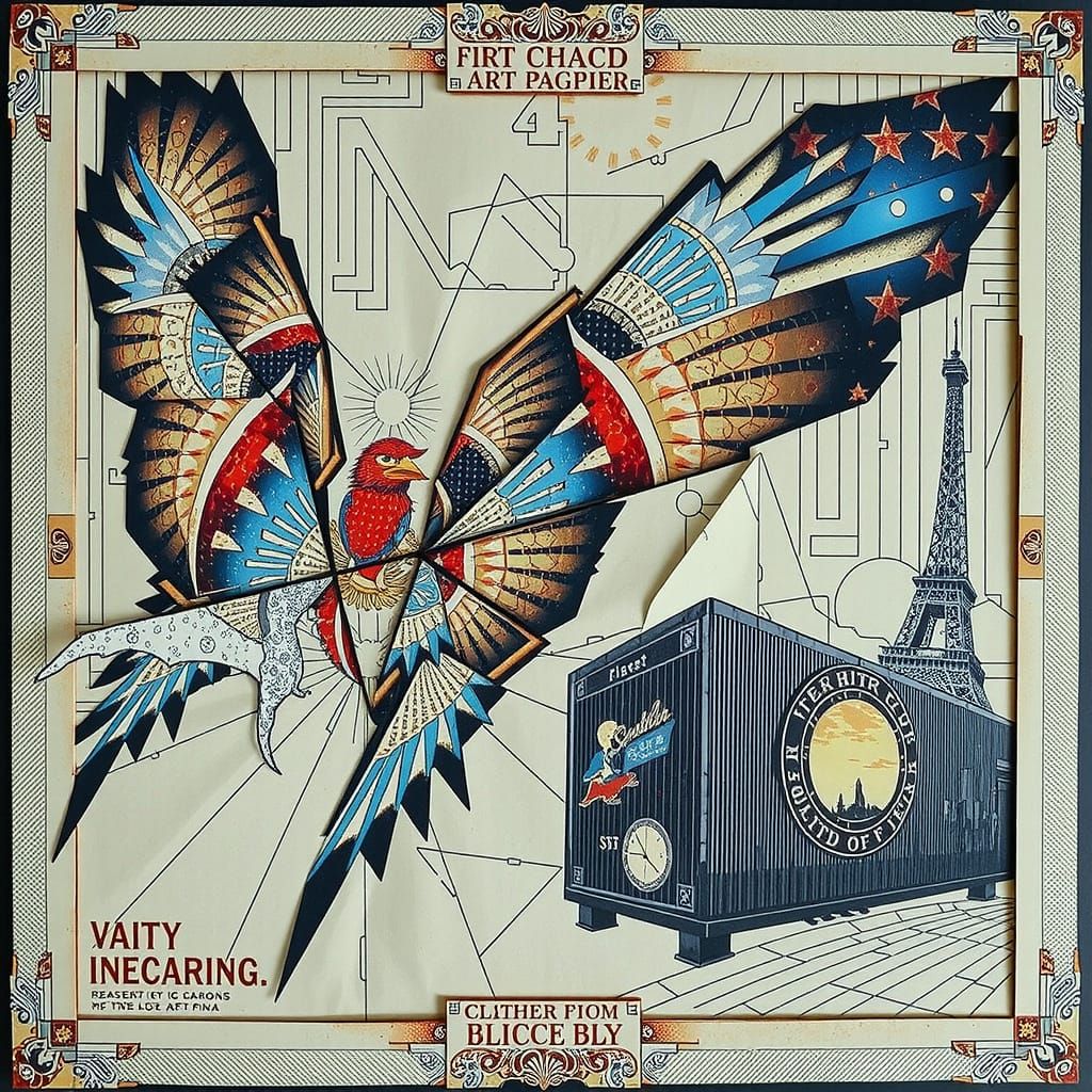 Fractured Past: Art Deco Glitch and Op Art