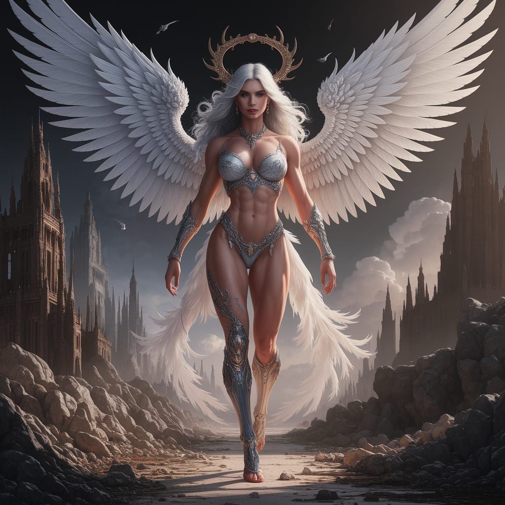 Muscular Angel from Dark Dimensions