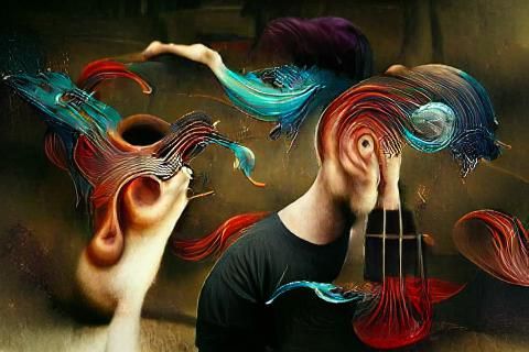 Musician's Madness: A Surreal Synesthesia Experience