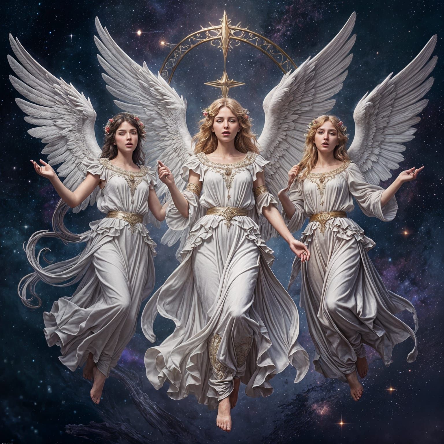 Angels Singing in Fantastical Unreal Engine 5 Landscape