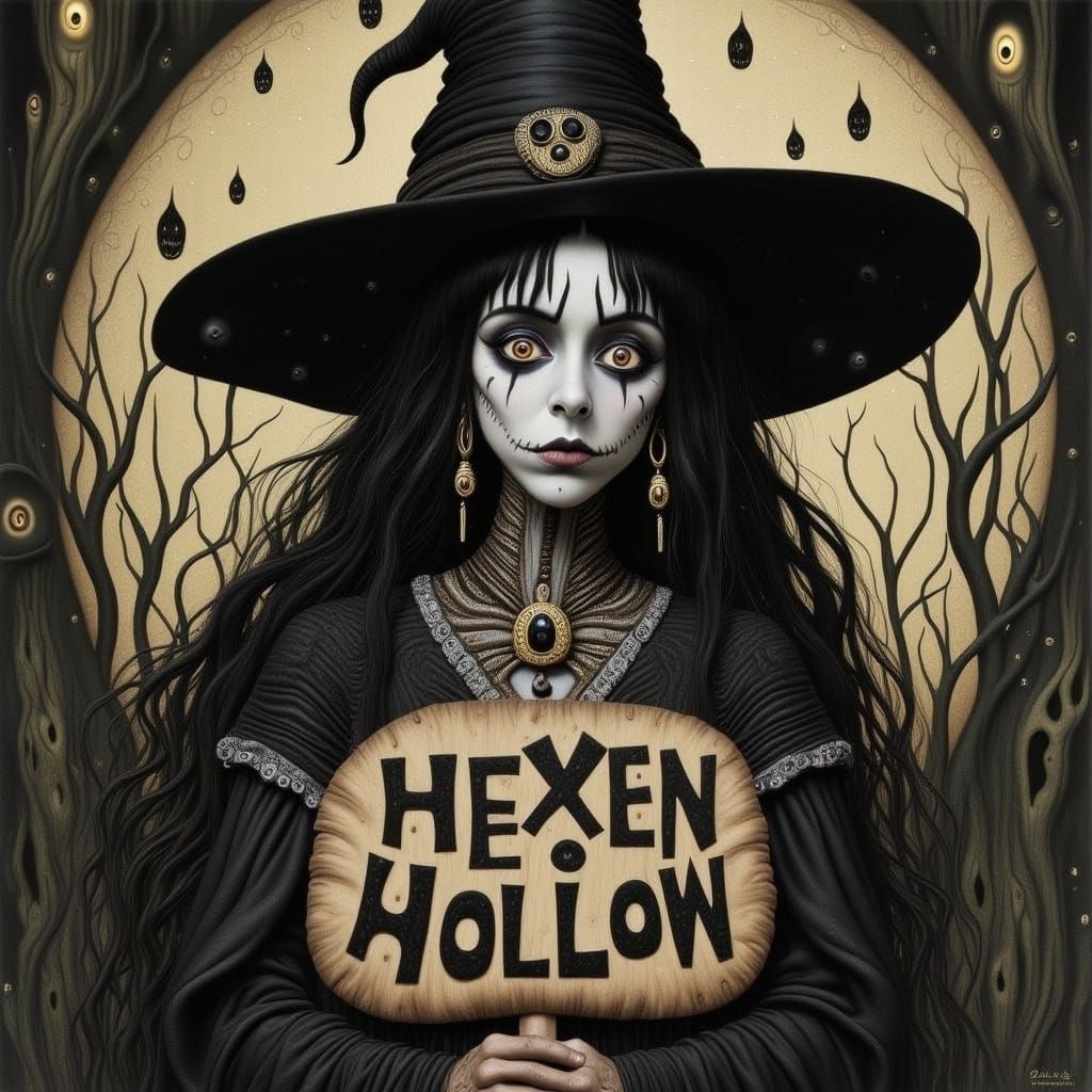 Wicked Witch of Hexen Hollow Illustration