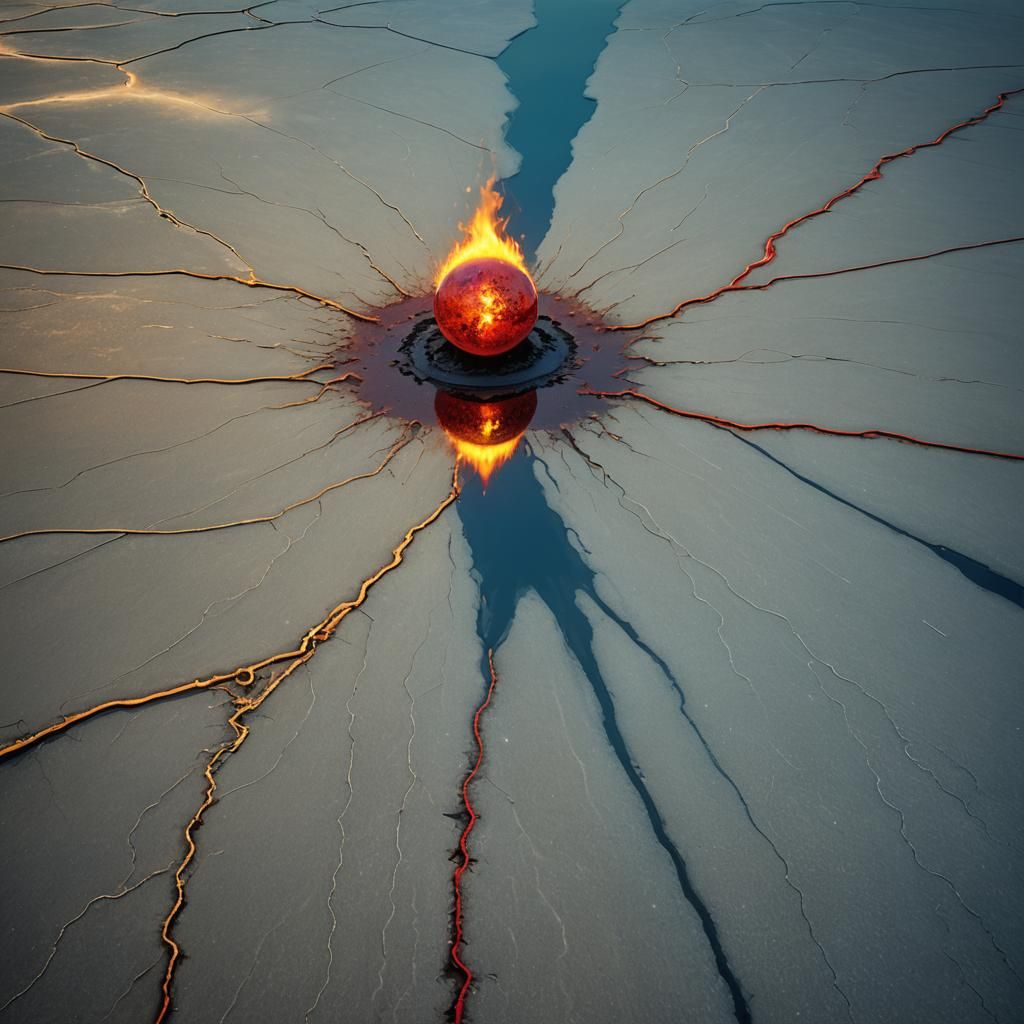 Unexplained Lights Over Salt Flats: Digital Matte Painting