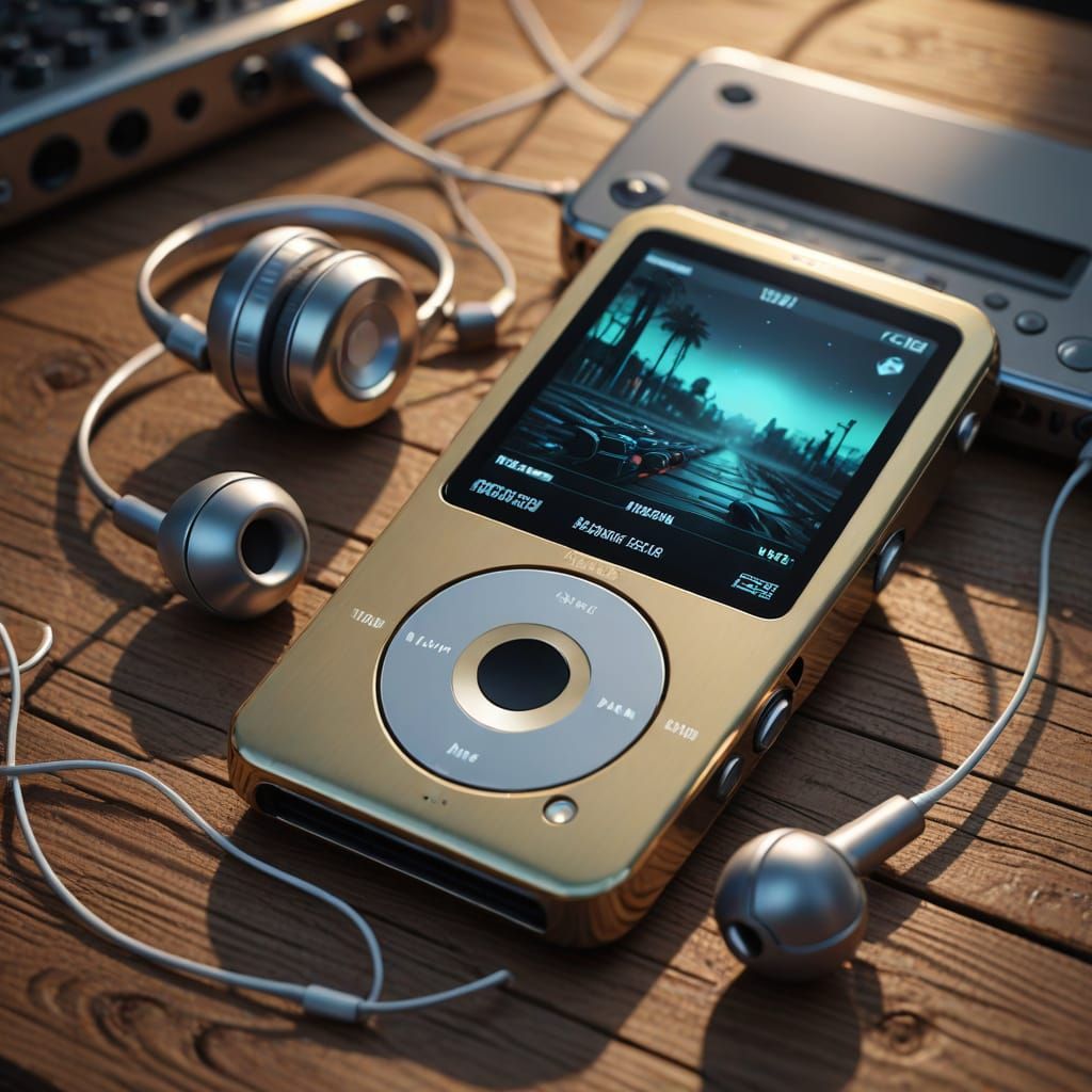 Retro-Futuristic iPod Album Cover Art