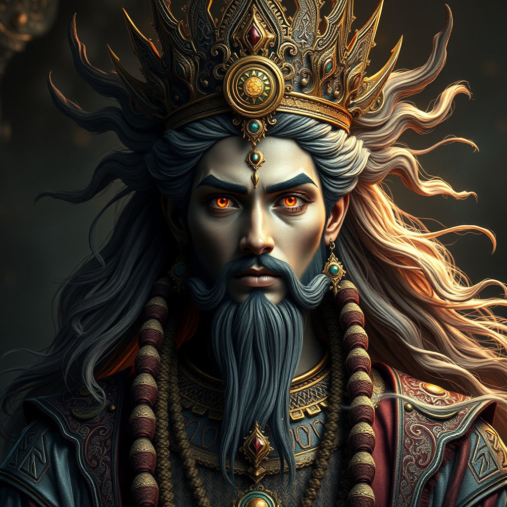 Asha Vahishta: Iranian Truth God in Digital Painting