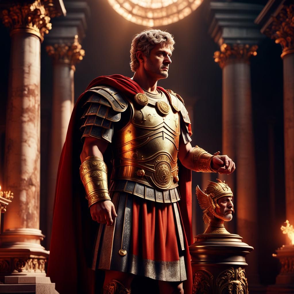 Triumphant Nero: Roman Emperor in Baroque Style