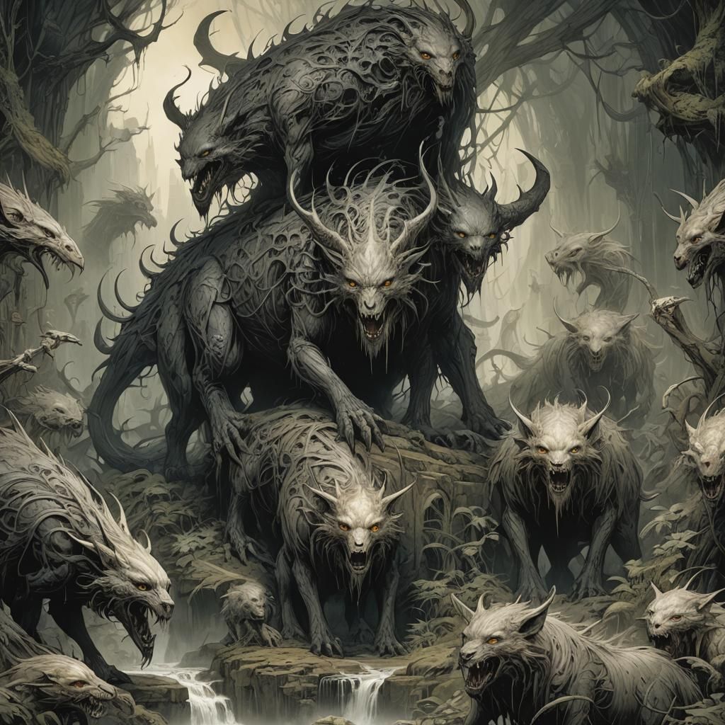 Grimdark Fantasy Art: Organic Surrealism