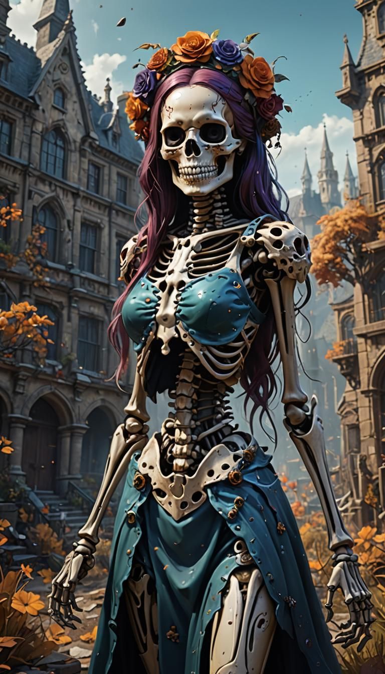 The most popular skeleton girl at Skeleton High School