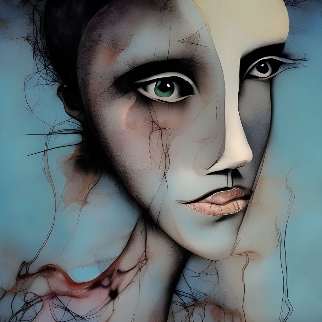 Claymation Portrait in Dave McKean Style