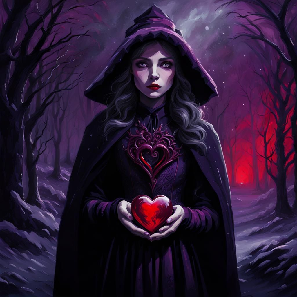 Young witch will give her heart