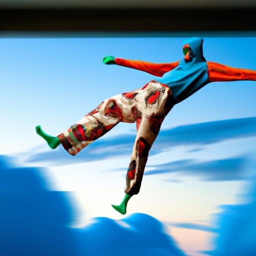 Sleepwalking Superhero Flies Through the Sky