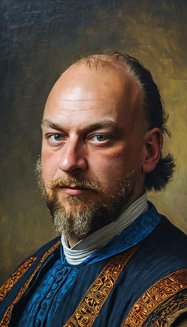 17th Century Engineer Portrait in Dutch Golden Age Style