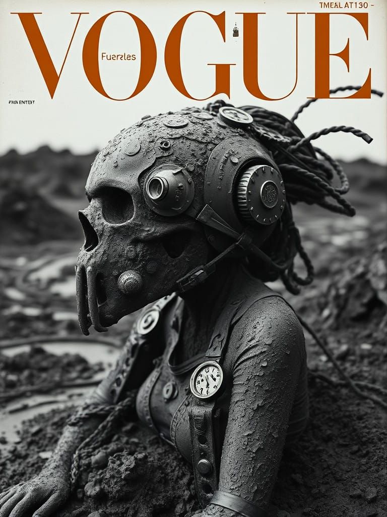 Surreal Future Breed Machine Emerges from Rusty Mud in Baroq...