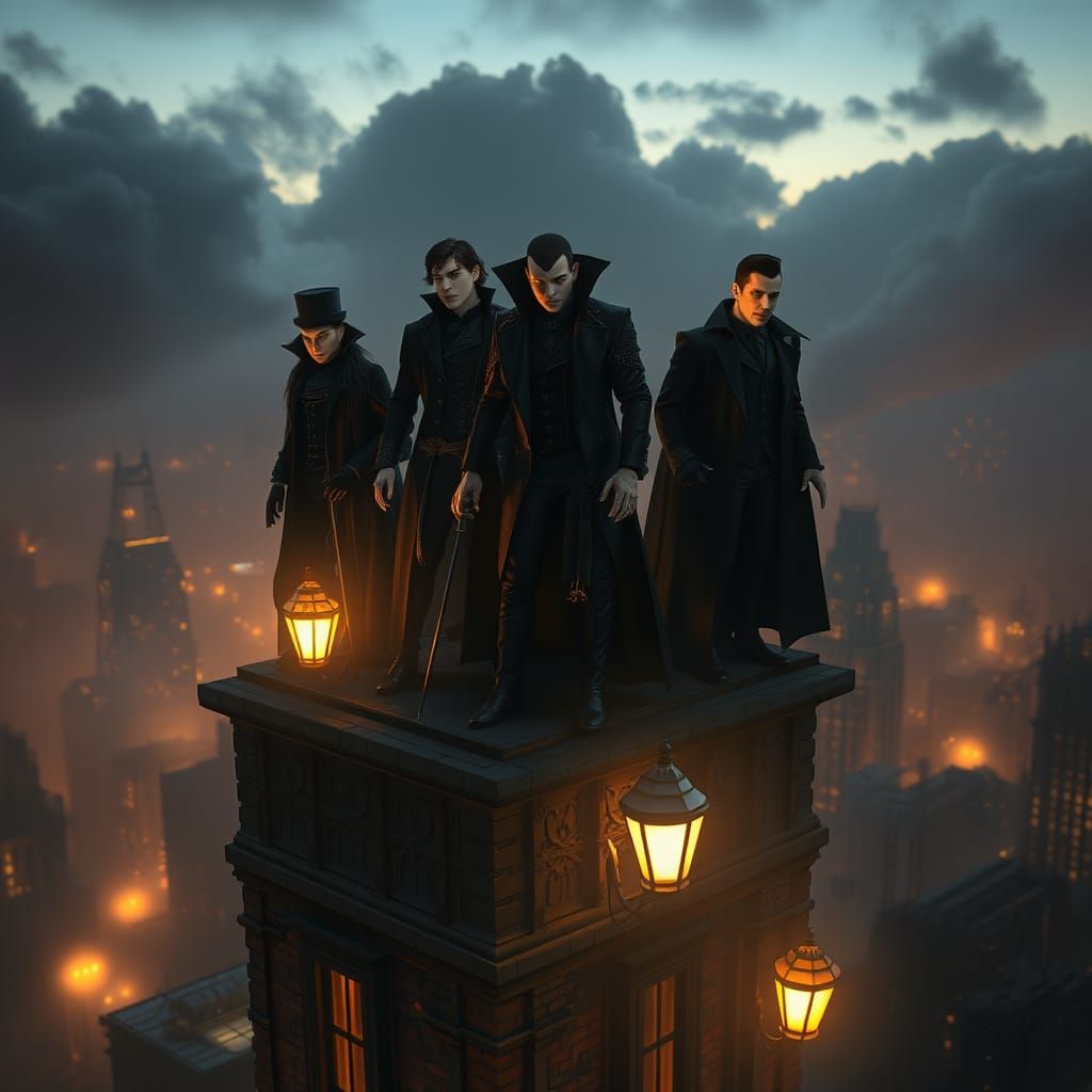 Modern Vampires in Dieselpunk Metropolis