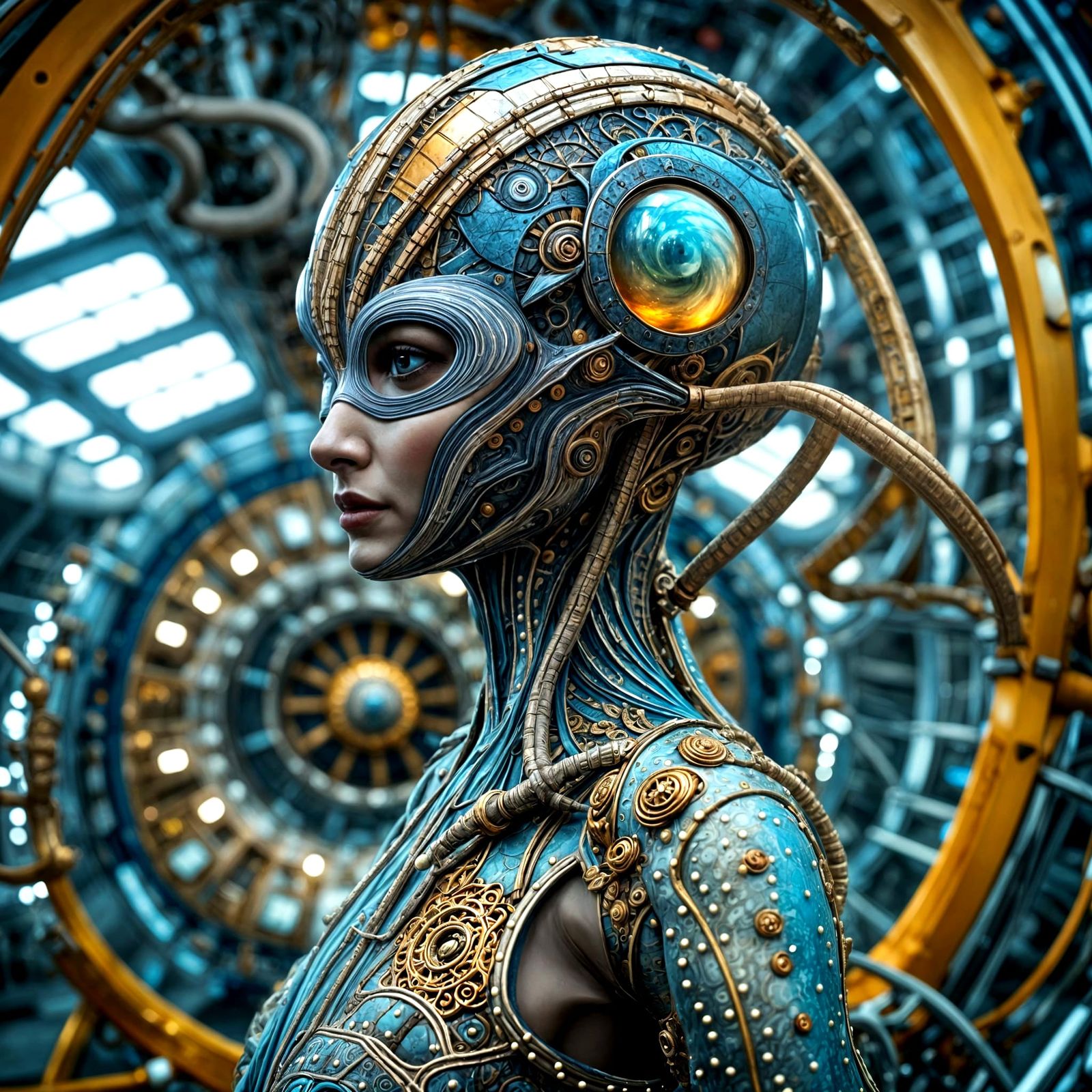 CERN Tour: Dreamlike Alien Beings in Detailed Render