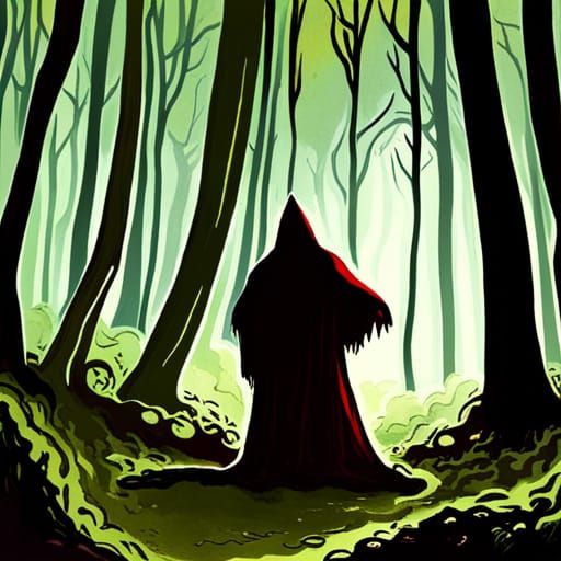 lurking in depths of the forest