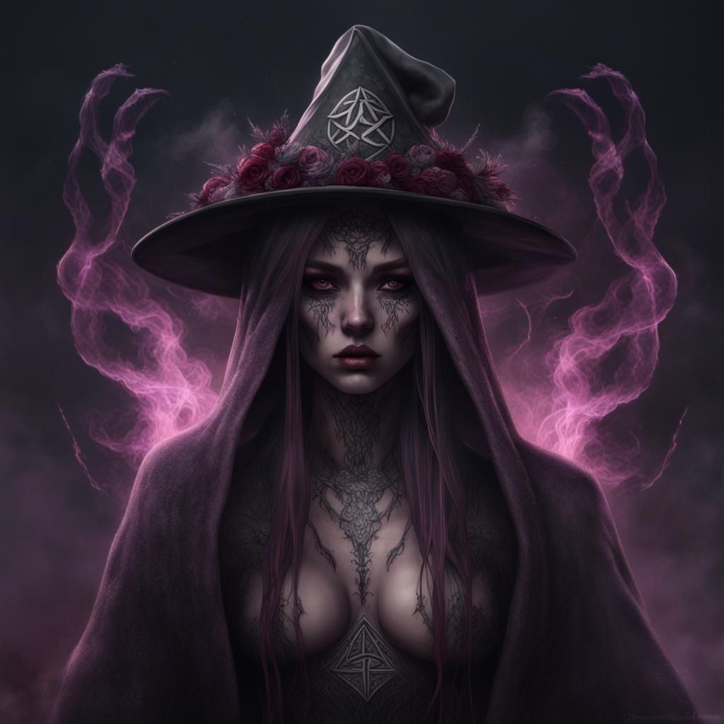 Eerie Slavic Rune Bear Portrait in Surrealist Style