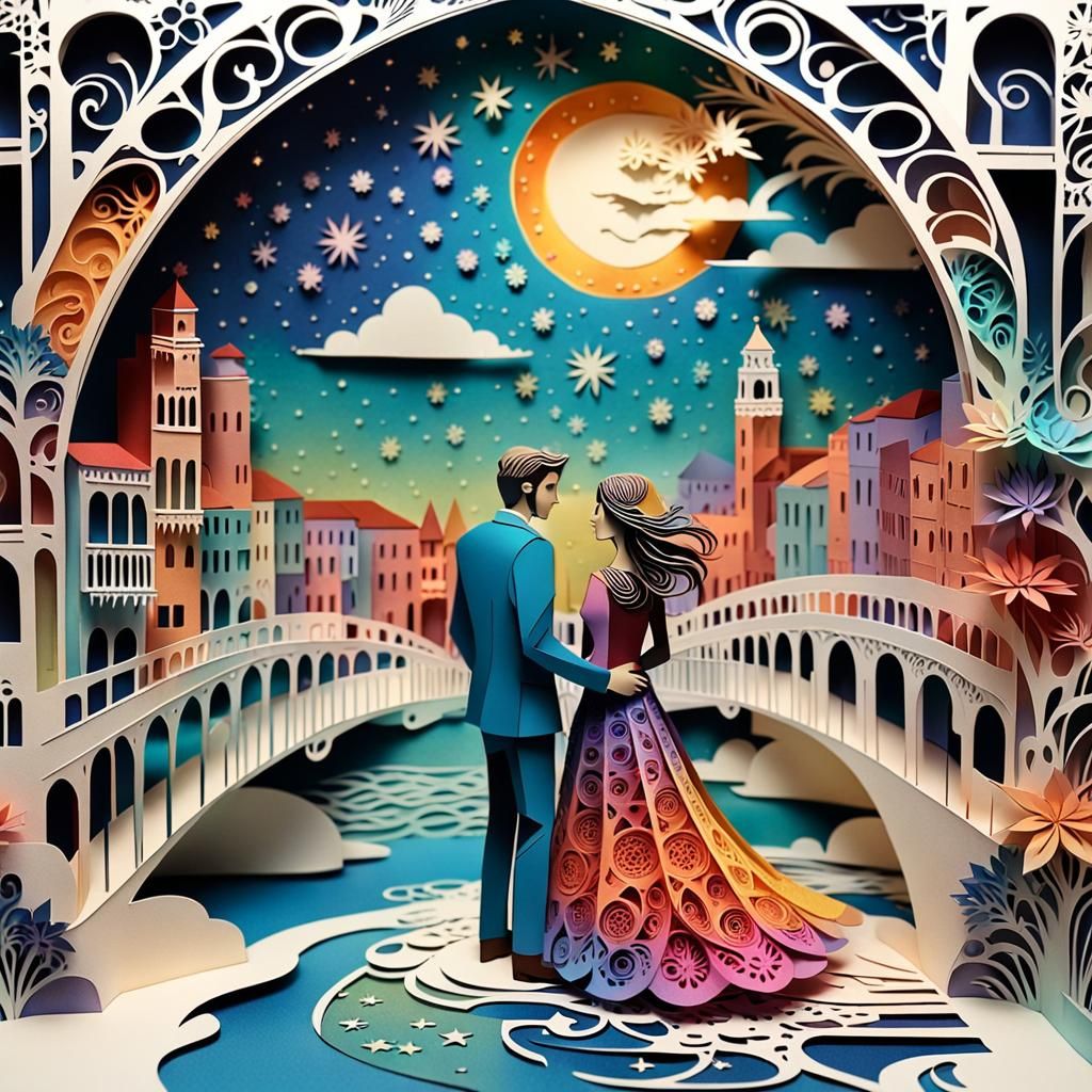 Kirigami The Romantic Venice