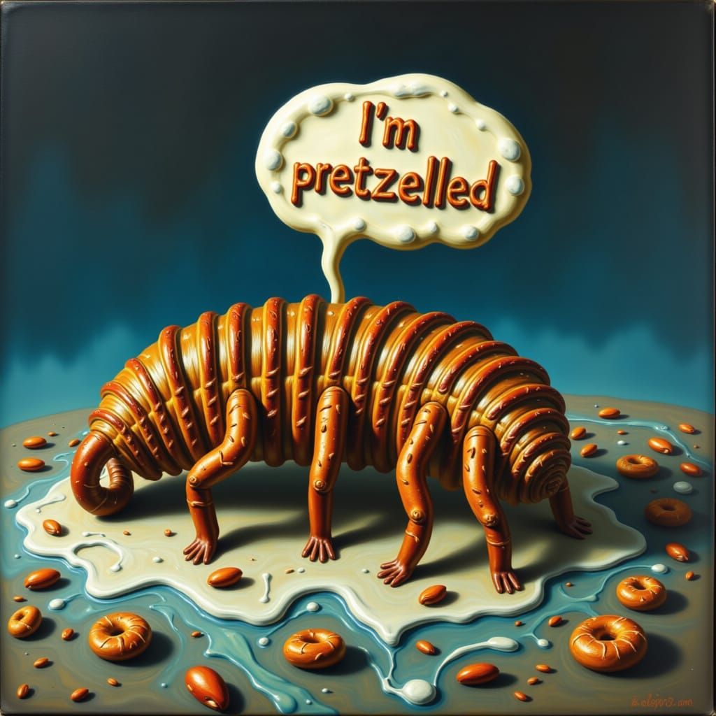 Pretzelled Trilobite in Permian Ocean Waters