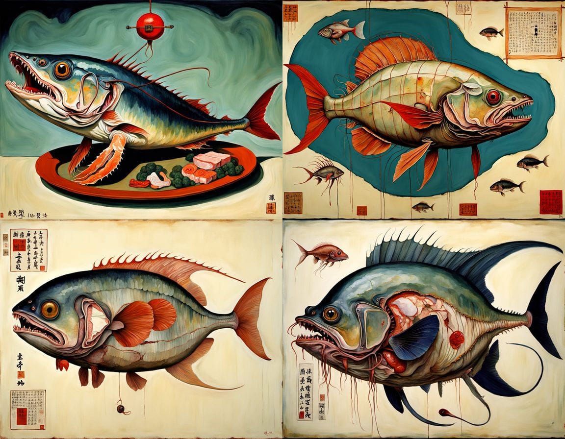 Mutant Horror Vivisection: Eyeball Beak Creature