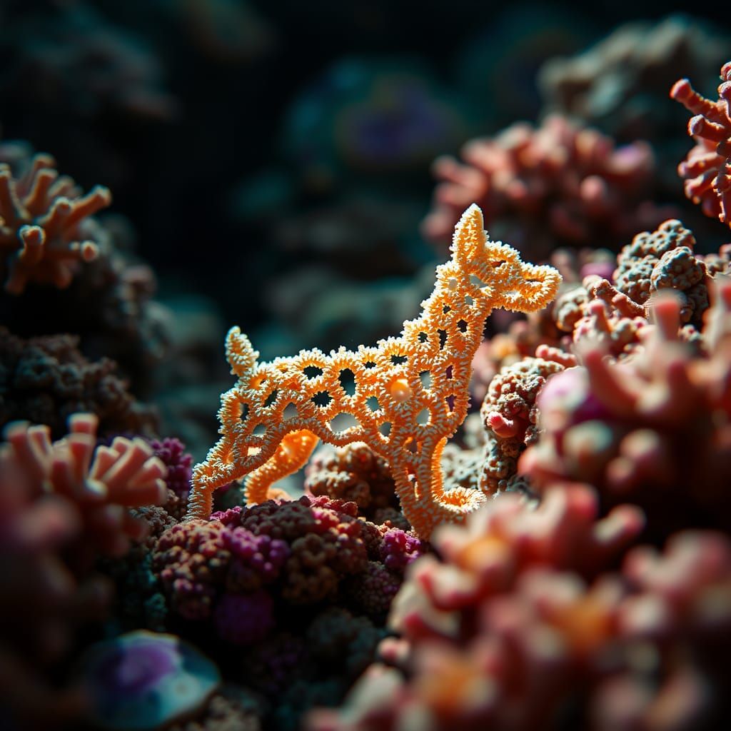 Coral Dog Macro in Vibrant Reef