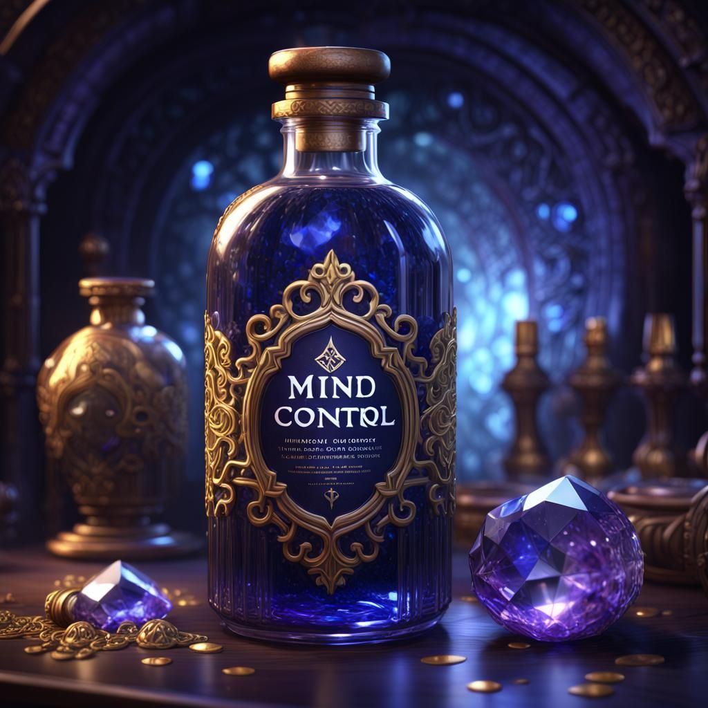 Mind Control Elixir in Dark Fantasy Style