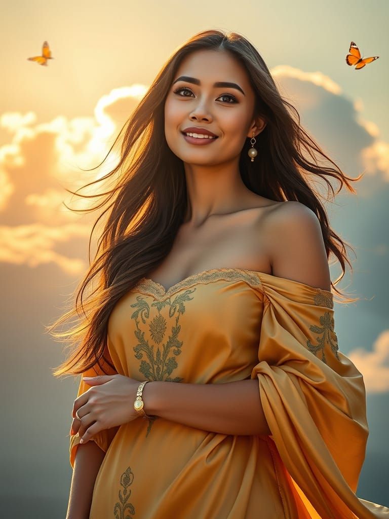 Goddess Portrait in Hyper-Realistic Photography