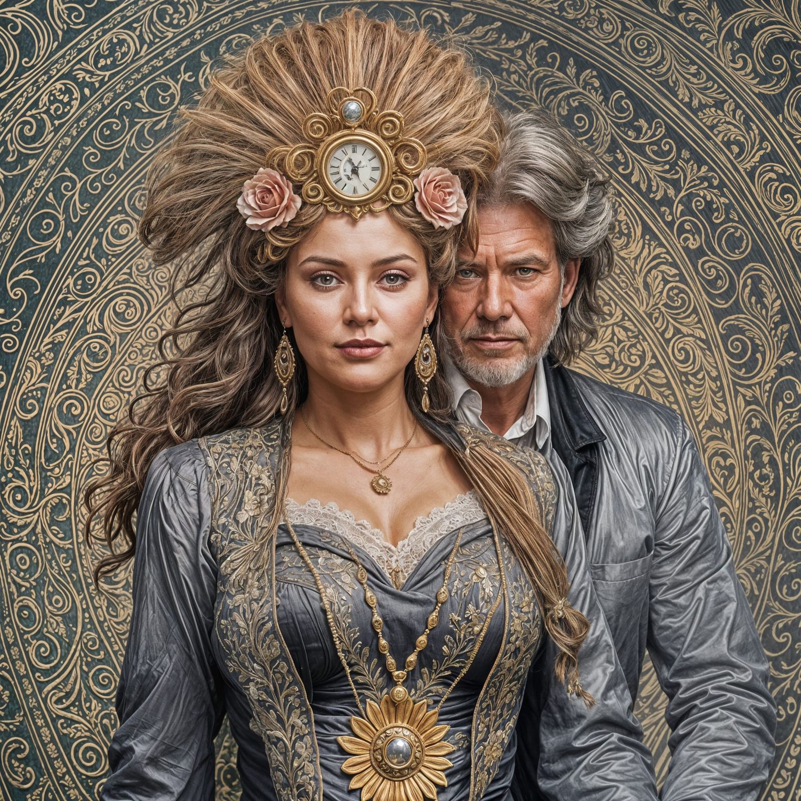 Victorian Balinese Couple in AI-Generated Image