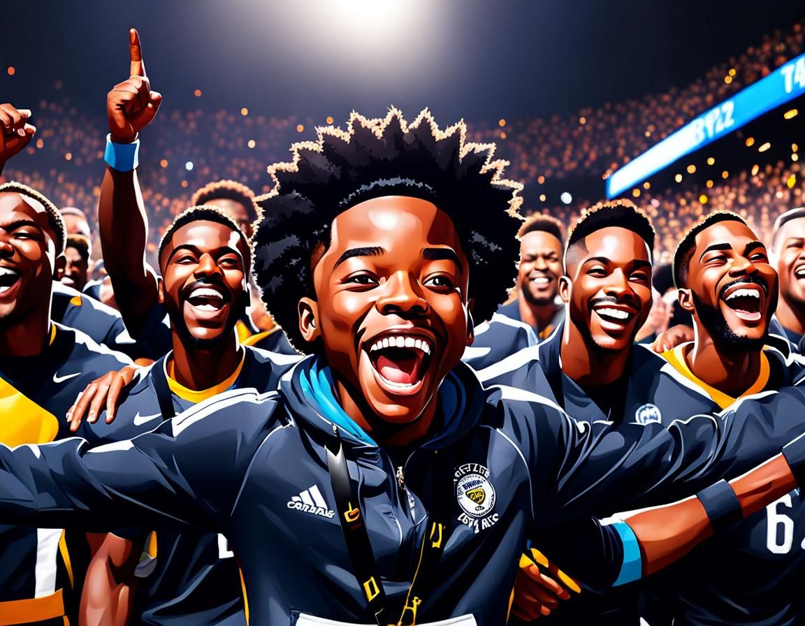 Radiant Portrait of Black Boy Joy