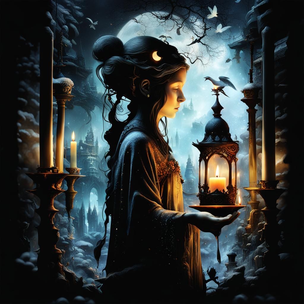 Candlelit Scene (goddess of light)