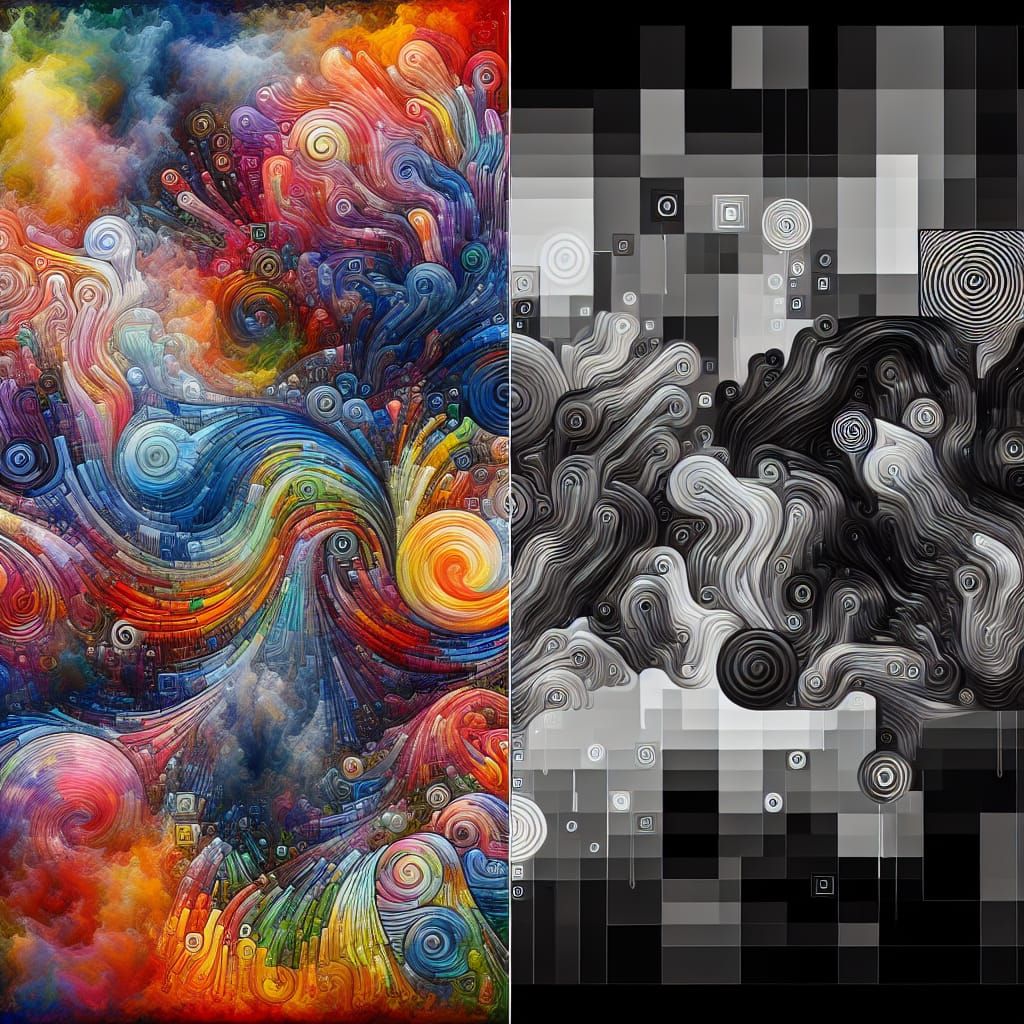 Abstract Colors Symbolize Ambiguity and Order