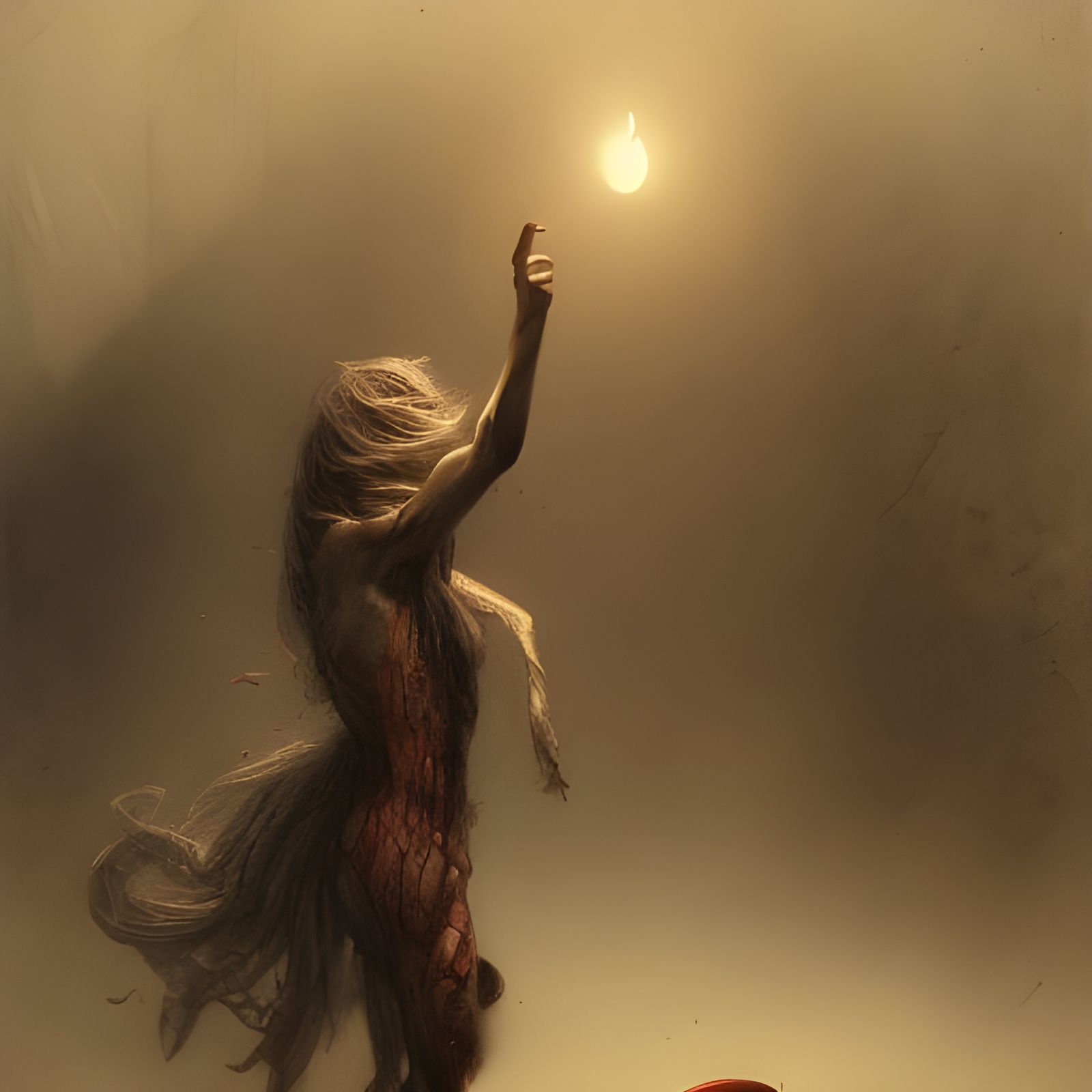 Horrific Apple Snake in Doré and Rutkowski Style