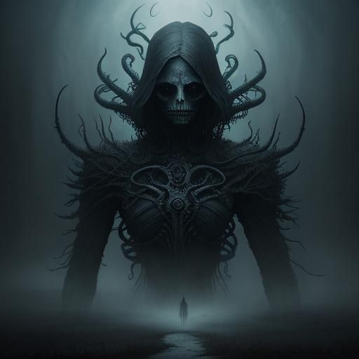 Mystical Double Exposure with Supernatural Creatures