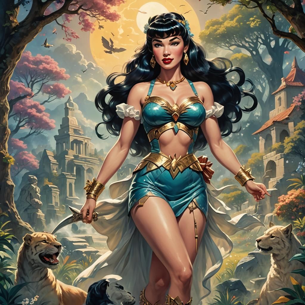 Bettie Page in Elysian Fields: Manga Scan Anime