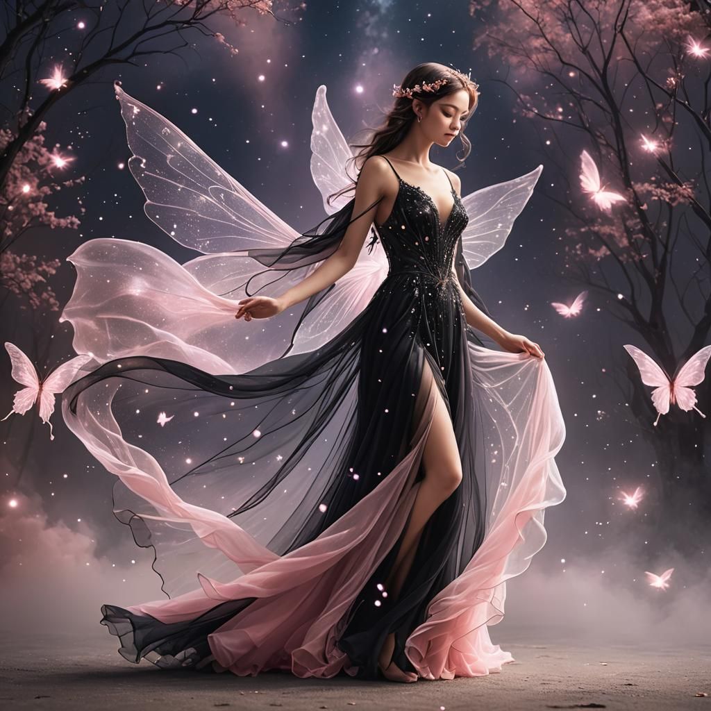 Fairy Disappearing at Midnight Leaving Stardust